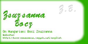 zsuzsanna bocz business card